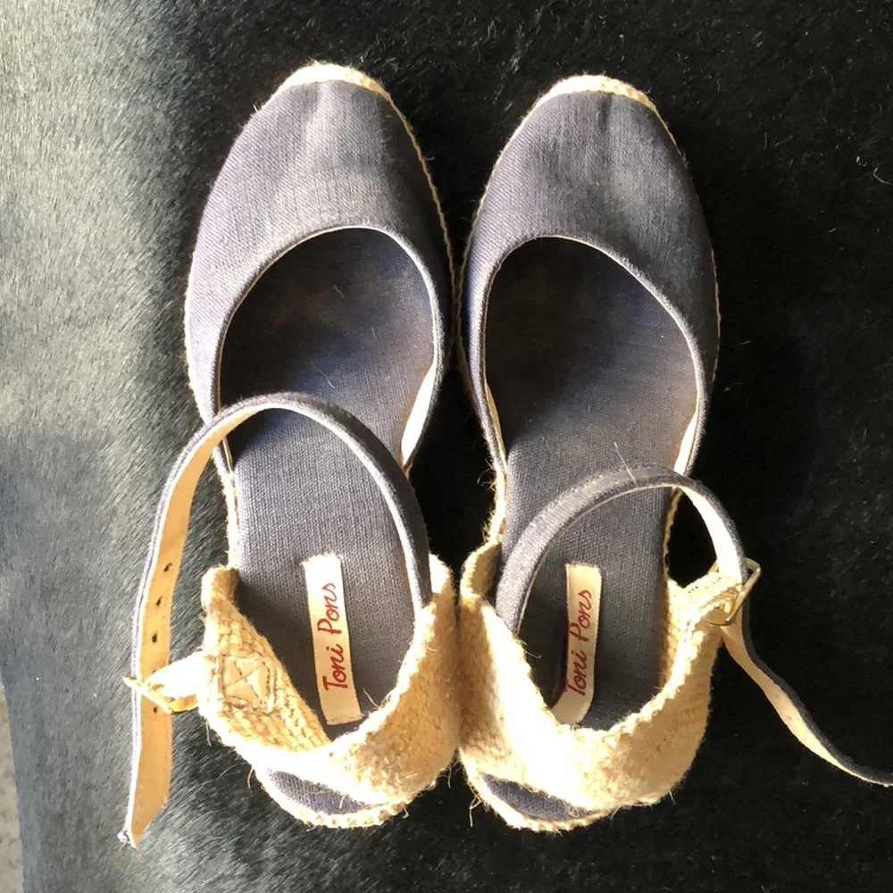 Toni Pons Blue Weave Espadrilles - Picture 9 of 11